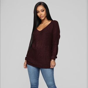 Plum Knit Sweater